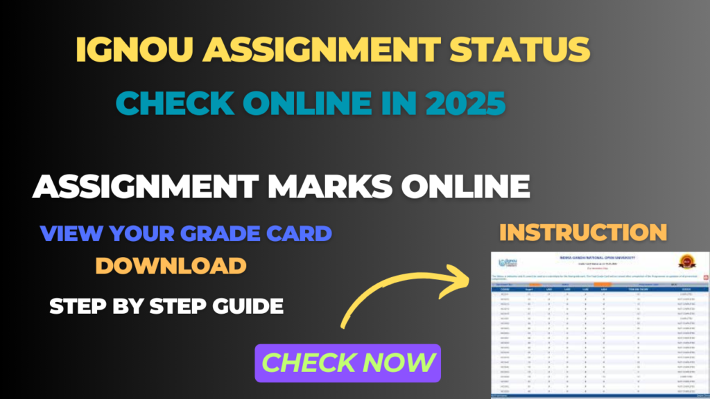 IGNOU Assignment Status