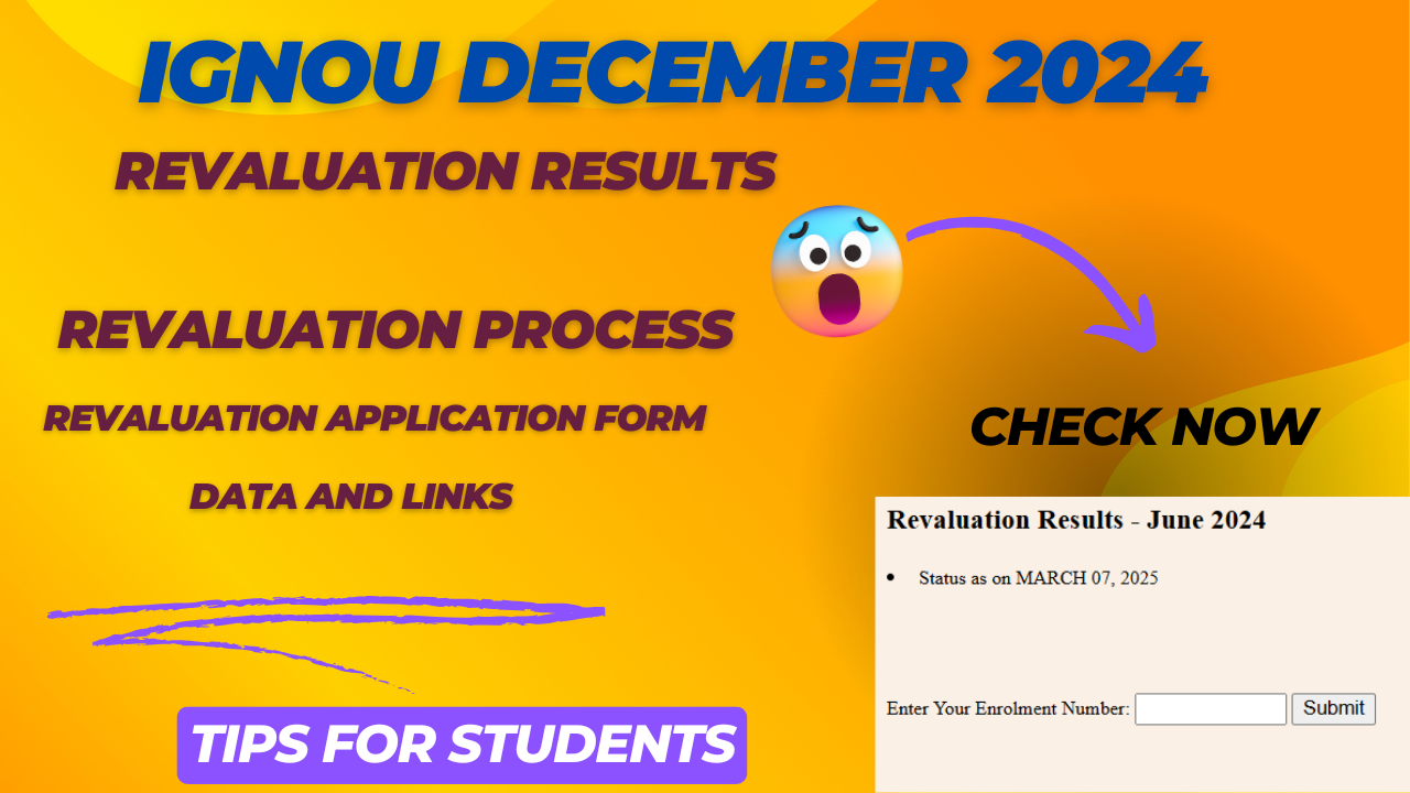 IGNOU December 2024 Revaluation Results