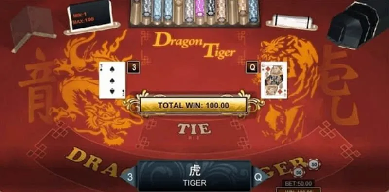 Rồng Hổ (Dragon Tiger) là trò chơi bài đối kháng
